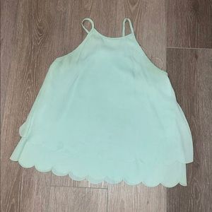 Scalloped Tank Top